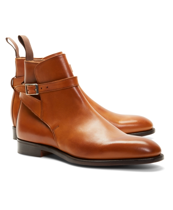 Men's Peal and Co. Leather Ankle Strap Buckle Boots | Brooks Brothers