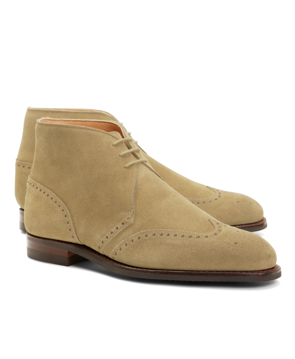 Brooks Brothers Men's Peal & Co. Suede Wingtip Boots