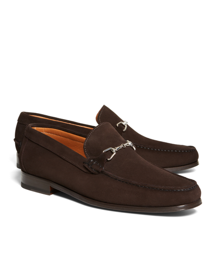 Suede Buckle Loafers
