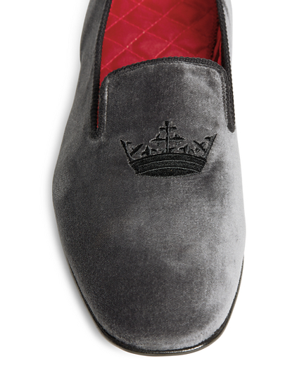 brooks brothers velvet slippers