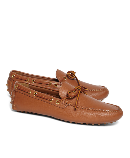 Men's Laced Leather Driving Moccasins 
