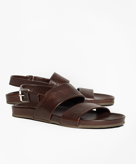 Double Strap Leather Sandals - Brooks 