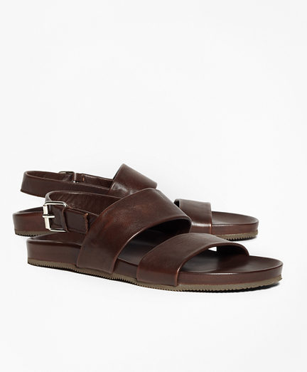 strap leather sandals