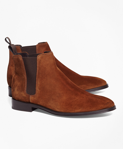 Suede Chelsea Boots - Brooks Brothers