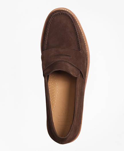 brooks brothers suede loafers