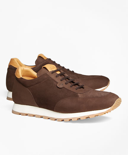 brooks leather sneakers