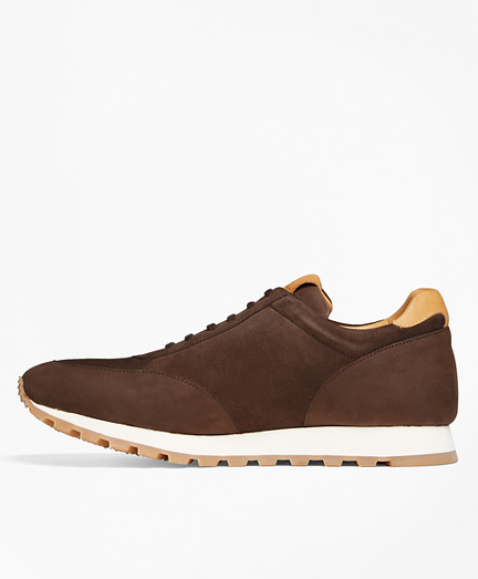 brooks brothers leather sneakers