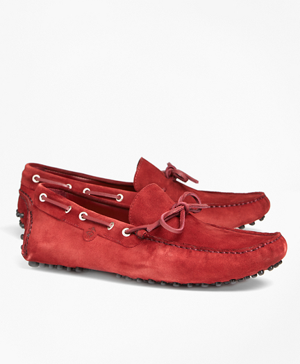 born suede driving mocs
