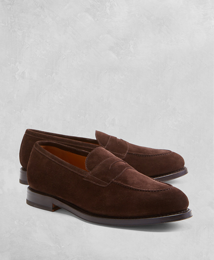 brooks brothers suede loafers