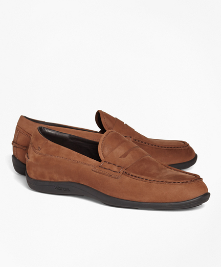 brooks brothers suede loafers