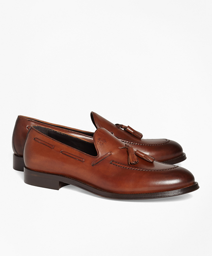 brooks brothers leather slippers