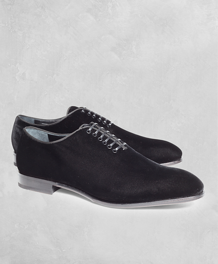 black velvet evening shoes