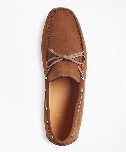 born suede driving mocs