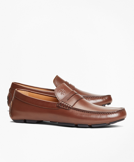 Leather Driving Moccasins - Brooks Brothers