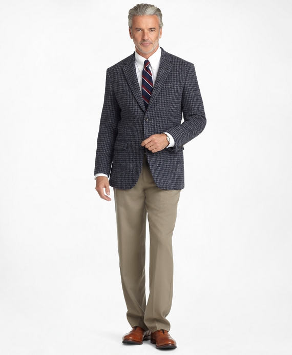 Men's Regular Fit Plain-Front Classic Gabardine Pants | Brooks Brothers