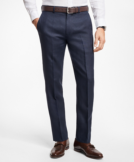 Regent Fit Linen Trousers