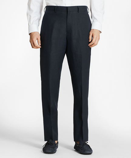 Regent Fit Linen Trousers