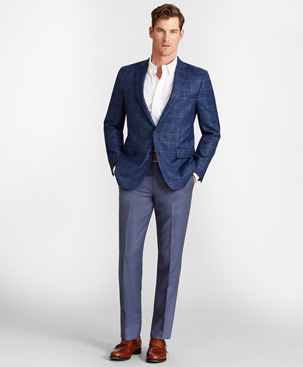 Regent Fit Wool Trousers - Brooks Brothers