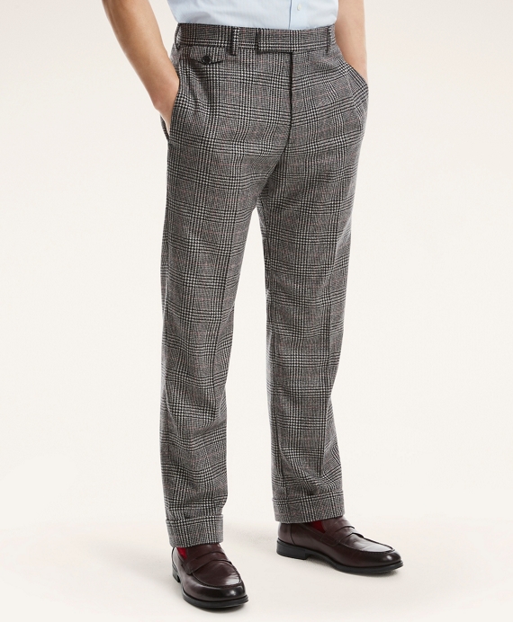 Regent Fit Prince Of Wales Trousers Grey-Multi