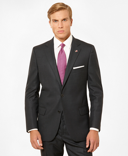 brooks brothers 1818 charcoal suit