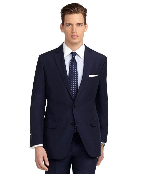 Fitzgerald Fit Solid Navy Suit - Brooks Brothers