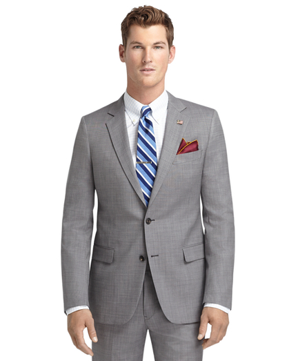 brooks brothers gray suit