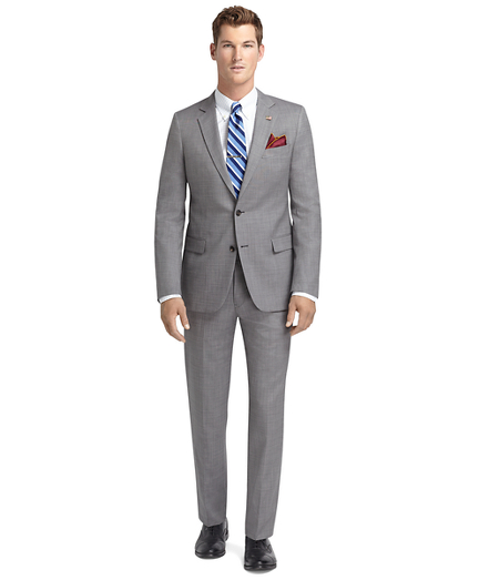 brooks brothers grey suit