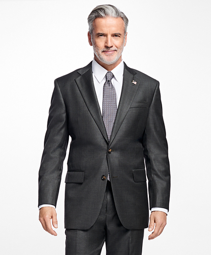 Madison Fit Saxxon&trade; Wool Sharkskin 1818 Suit