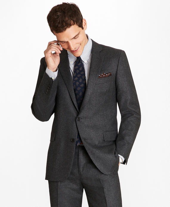 Regent Fit Stretch Flannel 1818 Suit - Brooks Brothers