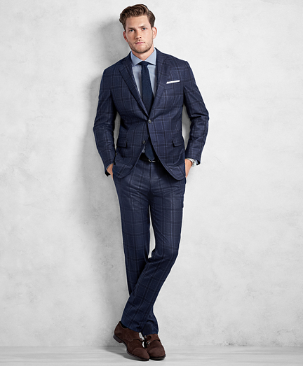 brooks brothers navy suit