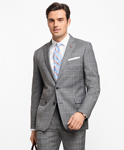 brooks brothers grey suit