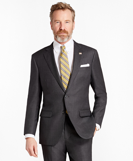 Madison Fit Saxxon&trade; Wool Neat 1818 Suit