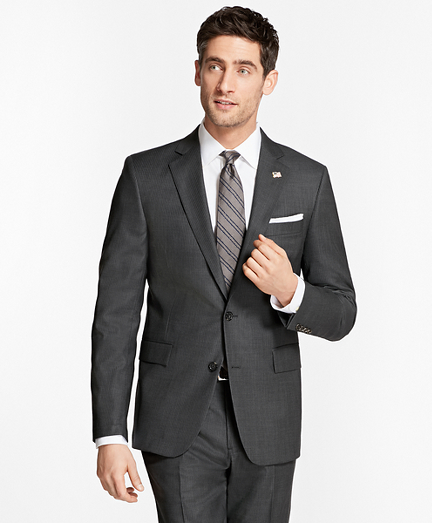Regent Fit Saxxon&trade; Wool Slim Stripe 1818 Suit
