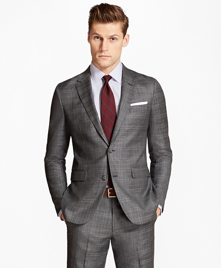 brooks brothers plaid suit