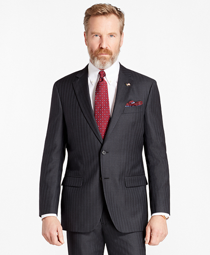 Madison Fit DoubleStripe 1818 Suit Brooks Brothers
