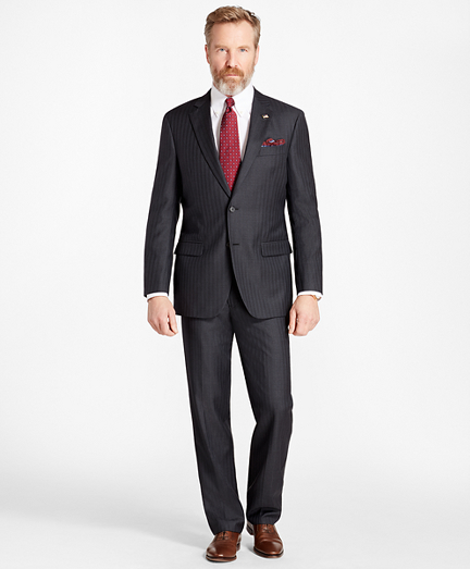 Madison Fit Double-Stripe 1818 Suit - Brooks Brothers