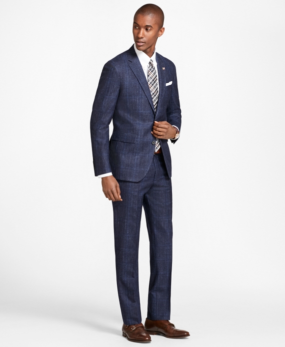 Milano Fit Plaid 1818 Suit - Brooks Brothers 1960s Mens Suits