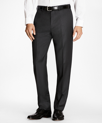Regent Fit Grey Herringbone 1818 Suit - Brooks Brothers