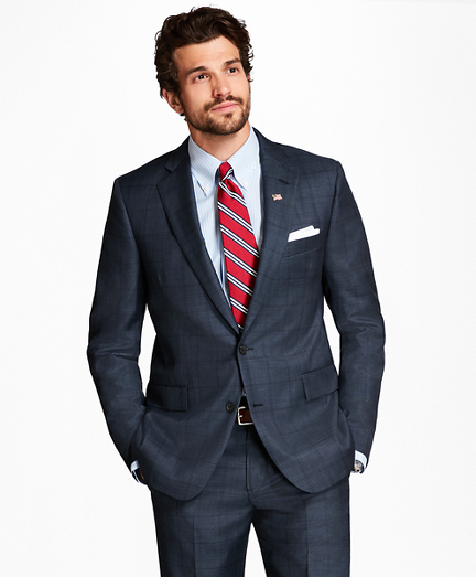 brooks brothers 1818 charcoal suit