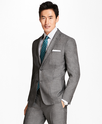 brooks brothers grey suit