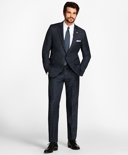 Golden Fleece&reg; Regent Fit  Windowpane Suit