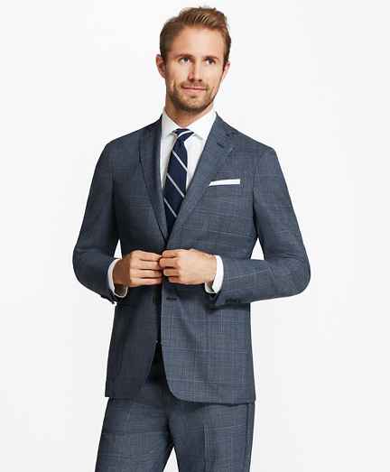 Regent Fit BrooksCloud&trade; Plaid Suit