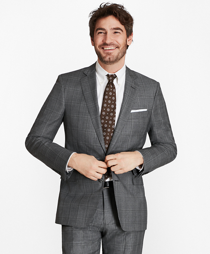 Regent Fit Plaid 1818 Suit | Brooks 