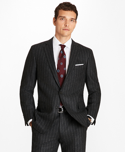 Regent Fit Pinstripe Flannel 1818 Suit