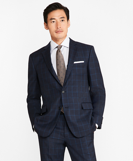 brooks brothers windowpane suit