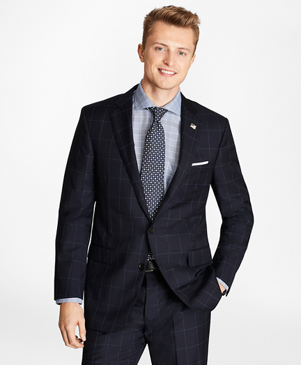 Golden Fleece&reg; Regent Fit Windowpane Suit
