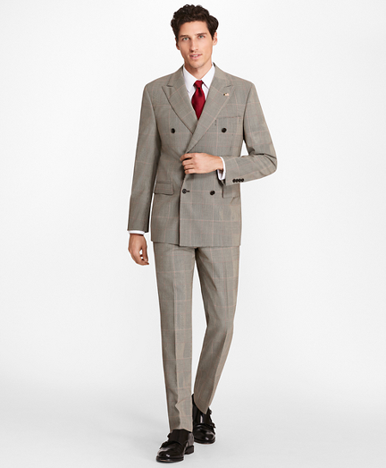 Regent Fit Double-Breasted Plaid 1818 Suit - Brooks Brothers