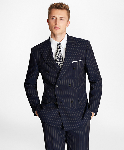 Regent Fit Double-Breasted Pinstripe 