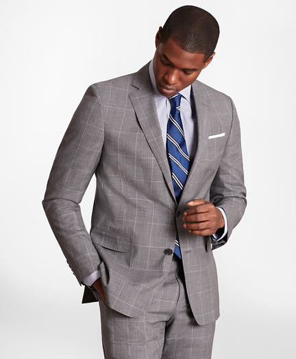 BrooksGate™ Regent-Fit Windowpane Wool 