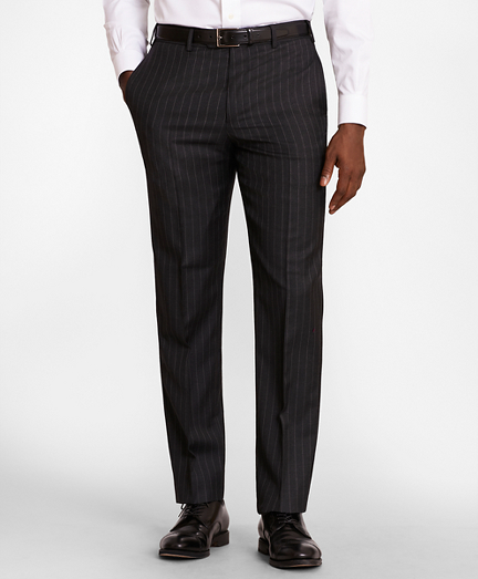 BrooksGate™ Regent-Fit Striped Wool Twill Suit Pants